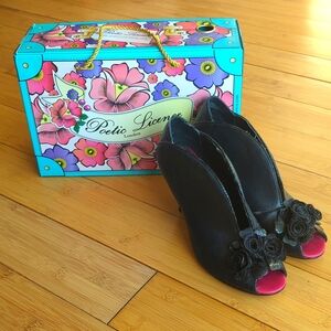 Poetic Licence London Black Ariana Heels
